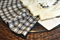 Load image into Gallery viewer, 2 Pieces Set Baby Kid Girls Color-blocking Cardigan And Checked Skirts Wholesale 220927274
