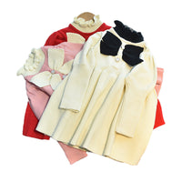 Load image into Gallery viewer, Baby Kid Girls Color-blocking Bow Crochet Dresses Wholesale 220927278
