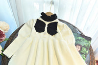 Load image into Gallery viewer, Baby Kid Girls Color-blocking Bow Crochet Dresses Wholesale 220927278
