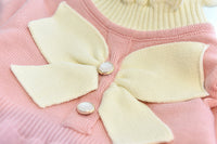 Load image into Gallery viewer, Baby Kid Girls Color-blocking Bow Crochet Dresses Wholesale 220927278
