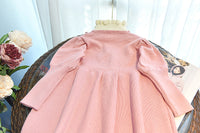 Load image into Gallery viewer, Baby Kid Girls Color-blocking Bow Crochet Dresses Wholesale 220927278
