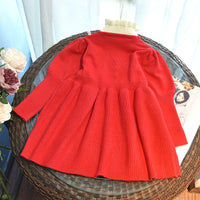 Load image into Gallery viewer, Baby Kid Girls Color-blocking Bow Crochet Dresses Wholesale 220927278
