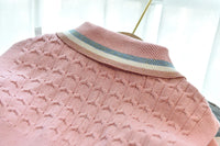 Load image into Gallery viewer, 2 Pieces Set Baby Kid Girls Striped Crochet Dresses And Solid Color Vests Waistcoats Wholesale 220927280
