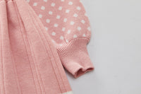 Load image into Gallery viewer, Baby Kid Girls Striped Polka dots Crochet Dresses Wholesale 220927283
