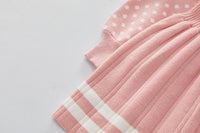 Load image into Gallery viewer, Baby Kid Girls Striped Polka dots Crochet Dresses Wholesale 220927283
