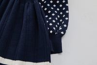 Load image into Gallery viewer, Baby Kid Girls Striped Polka dots Crochet Dresses Wholesale 220927283
