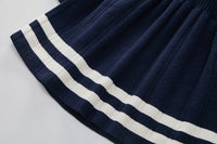 Load image into Gallery viewer, Baby Kid Girls Striped Polka dots Crochet Dresses Wholesale 220927283
