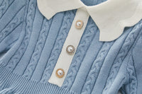 Load image into Gallery viewer, Baby Kid Girls Color-blocking Crochet Dresses Wholesale 220927285
