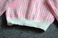 Load image into Gallery viewer, 2 Pieces Set Baby Kid Girls Houndstooth Cardigan And Skirts Wholesale 22092729
