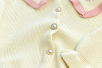 Load image into Gallery viewer, 2 Pieces Set Baby Kid Girls Flower Embroidered Cardigan And Bow Skirts Wholesale 220927291
