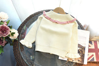 Load image into Gallery viewer, 2 Pieces Set Baby Kid Girls Flower Embroidered Cardigan And Bow Skirts Wholesale 220927291
