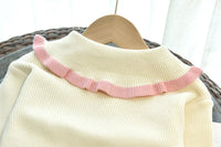 Load image into Gallery viewer, 2 Pieces Set Baby Kid Girls Flower Embroidered Cardigan And Bow Skirts Wholesale 220927291
