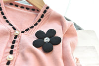 Load image into Gallery viewer, 2 Pieces Set Baby Kid Girls Flower Cardigan And Solid Color Skirts Wholesale 220927292
