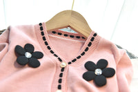 Load image into Gallery viewer, 2 Pieces Set Baby Kid Girls Flower Cardigan And Solid Color Skirts Wholesale 220927292
