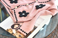 Load image into Gallery viewer, 2 Pieces Set Baby Kid Girls Flower Cardigan And Solid Color Skirts Wholesale 220927292
