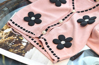 Load image into Gallery viewer, 2 Pieces Set Baby Kid Girls Flower Cardigan And Solid Color Skirts Wholesale 220927292
