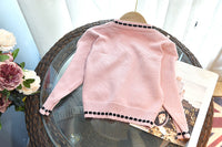 Load image into Gallery viewer, 2 Pieces Set Baby Kid Girls Flower Cardigan And Solid Color Skirts Wholesale 220927292
