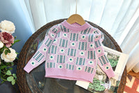 Load image into Gallery viewer, 2 Pieces Set Baby Kid Girls Crochet Sweaters And Skirts Wholesale 220927296
