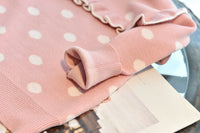 Load image into Gallery viewer, 2 Pieces Set Baby Kid Girls Polka dots Crochet Sweaters And Solid Color Skirts Wholesale 220927298
