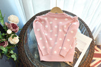 Load image into Gallery viewer, 2 Pieces Set Baby Kid Girls Polka dots Crochet Sweaters And Solid Color Skirts Wholesale 220927298

