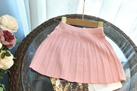 Load image into Gallery viewer, 2 Pieces Set Baby Kid Girls Polka dots Crochet Sweaters And Solid Color Skirts Wholesale 220927298
