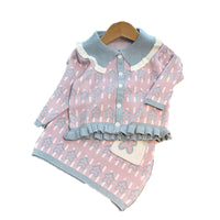 Load image into Gallery viewer, 2 Pieces Set Baby Kid Girls Color-blocking Star Print Tops And Skirts Wholesale 220927314
