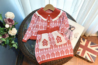 Load image into Gallery viewer, 2 Pieces Set Baby Kid Girls Color-blocking Star Print Tops And Skirts Wholesale 220927314
