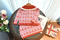 Load image into Gallery viewer, 2 Pieces Set Baby Kid Girls Color-blocking Star Print Tops And Skirts Wholesale 220927314
