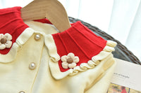 Load image into Gallery viewer, 2 Pieces Set Baby Kid Girls Flower Cardigan Knitwear And Solid Color Skirts Wholesale 220927356
