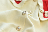 Load image into Gallery viewer, 2 Pieces Set Baby Kid Girls Flower Cardigan Knitwear And Solid Color Skirts Wholesale 220927356
