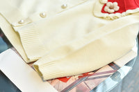 Load image into Gallery viewer, 2 Pieces Set Baby Kid Girls Flower Cardigan Knitwear And Solid Color Skirts Wholesale 220927356
