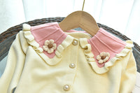 Load image into Gallery viewer, 2 Pieces Set Baby Kid Girls Flower Cardigan Knitwear And Solid Color Skirts Wholesale 220927356
