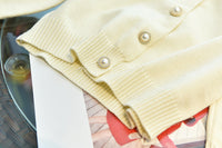 Load image into Gallery viewer, 2 Pieces Set Baby Kid Girls Flower Cardigan Knitwear And Solid Color Skirts Wholesale 220927356
