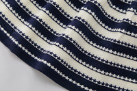 Load image into Gallery viewer, 2 Pieces Set Baby Kid Girls Solid Color Cardigan And Striped Knitwear Dresses Wholesale 220927357
