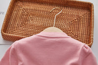 Load image into Gallery viewer, 2 Pieces Set Baby Kid Girls Solid Color Cardigan And Striped Knitwear Dresses Wholesale 220927357
