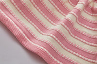 Load image into Gallery viewer, 2 Pieces Set Baby Kid Girls Solid Color Cardigan And Striped Knitwear Dresses Wholesale 220927357
