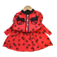 Load image into Gallery viewer, 2 Pieces Set Baby Kid Girls Bow Crochet Sweaters And Knitwear Skirts Wholesale 220927358
