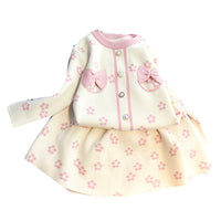 Load image into Gallery viewer, 2 Pieces Set Baby Kid Girls Bow Crochet Sweaters And Knitwear Skirts Wholesale 220927358
