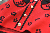 Load image into Gallery viewer, 2 Pieces Set Baby Kid Girls Bow Crochet Sweaters And Knitwear Skirts Wholesale 220927358
