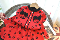 Load image into Gallery viewer, 2 Pieces Set Baby Kid Girls Bow Crochet Sweaters And Knitwear Skirts Wholesale 220927358
