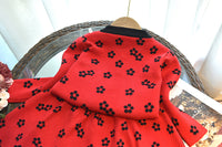 Load image into Gallery viewer, 2 Pieces Set Baby Kid Girls Bow Crochet Sweaters And Knitwear Skirts Wholesale 220927358
