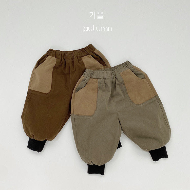 Baby Kid Unisex Color-blocking Pants Wholesale 220927366