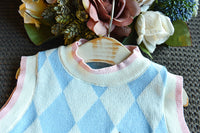 Load image into Gallery viewer, 2 Pieces Set Baby Kid Girls Letters Checked Embroidered Dresses And Jackets Outwears Wholesale 22092741
