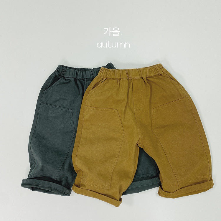 Baby Kid Unisex Solid Color Pants Wholesale 220927414