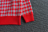 Load image into Gallery viewer, 2 Pieces Set Baby Kid Girls Checked Sweaters And Striped Skirts Wholesale 22092742

