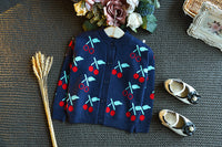 Load image into Gallery viewer, 2 Pieces Set Baby Kid Girls Fruit Crochet Cardigan And Skirts Wholesale 22092745
