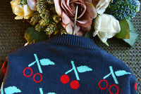 Load image into Gallery viewer, 2 Pieces Set Baby Kid Girls Fruit Crochet Cardigan And Skirts Wholesale 22092745
