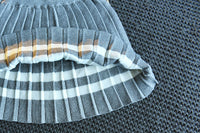 Load image into Gallery viewer, 2 Pieces Set Baby Kid Girls Color-blocking Bow Crochet Cardigan And Skirts Wholesale 22092750
