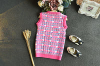 Load image into Gallery viewer, 2 Pieces Set Baby Kid Girls Valentine&#39;s Day Letters Love heart Crochet Cardigan And Dresses Wholesale 22092753
