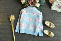 Load image into Gallery viewer, 2 Pieces Set Baby Kid Girls Color-blocking Crochet Sweaters And Skirts Wholesale 22092754
